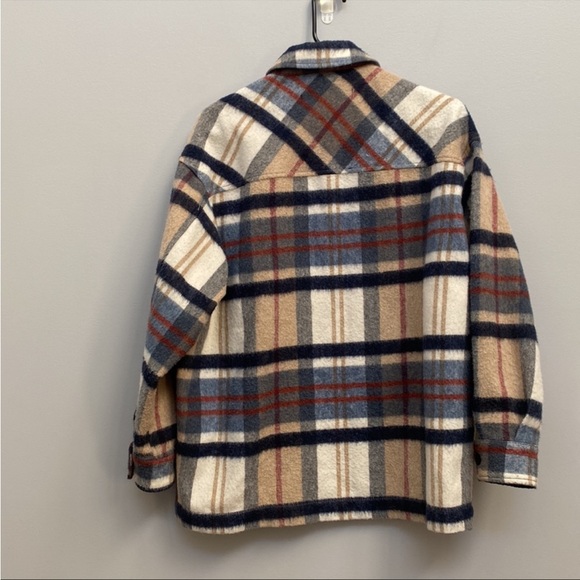 *SOLD* ZARA plaid overshirt - Picture 3 of 3
